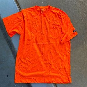 Dickies genuine high visibility orange work shirt XLT